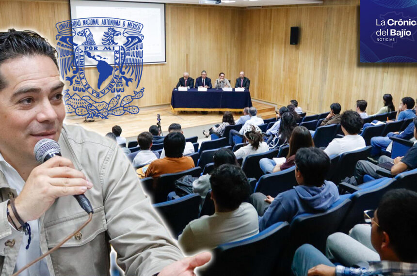 Rogelio Zarazúa presenta en la UNAM Esquema Multianual aplicado en Michoacán para infraestructura pública. unambajio2